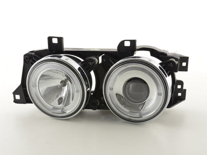 Scheinwerfer Set BMW 5er Typ E34 Bj. 88-94 chrom
