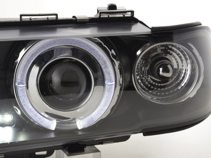 Scheinwerfer Set BMW 7er Typ E38 Bj. 95-98 schwarz