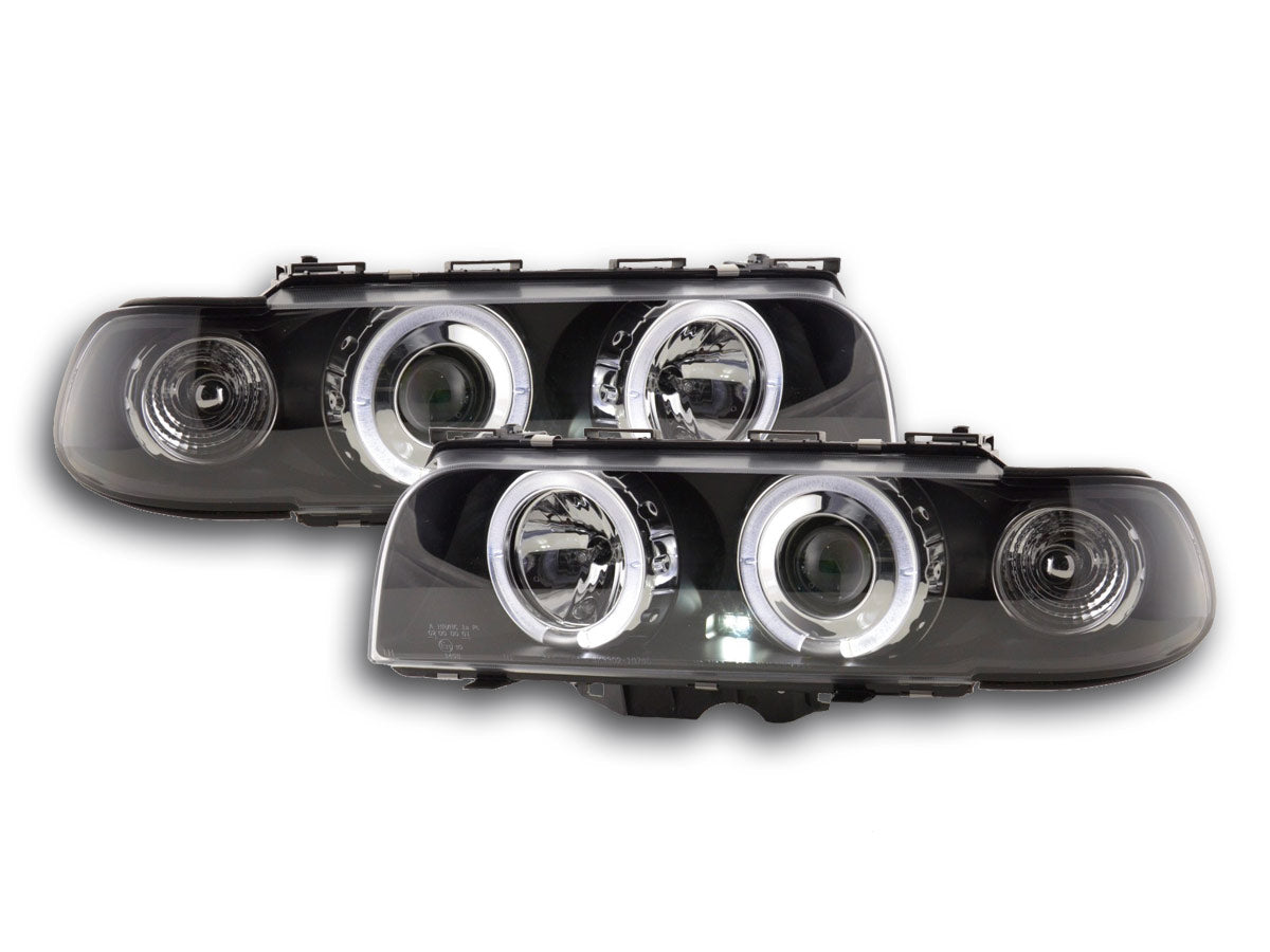 Scheinwerfer Set BMW 7er Typ E38 Bj. 95-98 schwarz