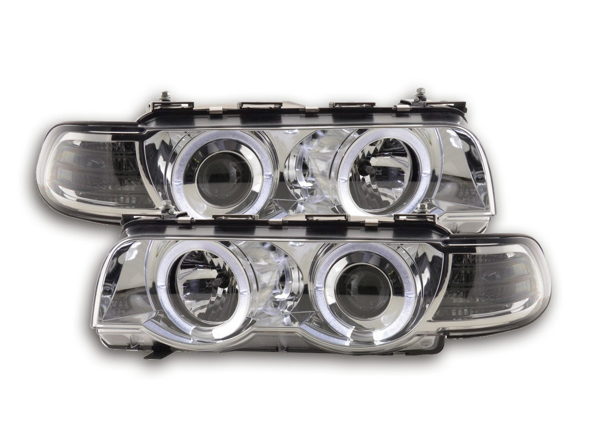 Scheinwerfer Set BMW 7er Typ E38 Bj. 99-02 chrom