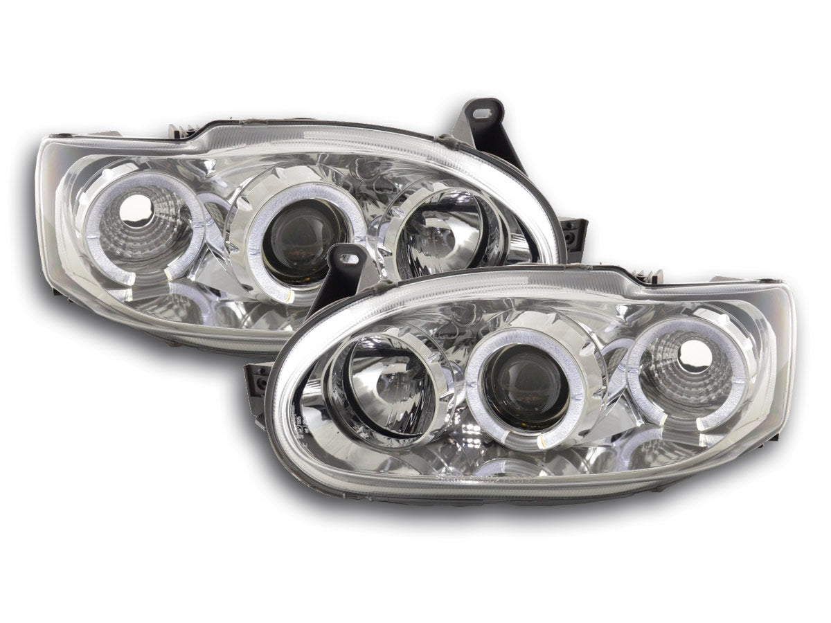 Scheinwerfer Set Ford Escort MK6 / MK7 Bj. 95-09 chrom