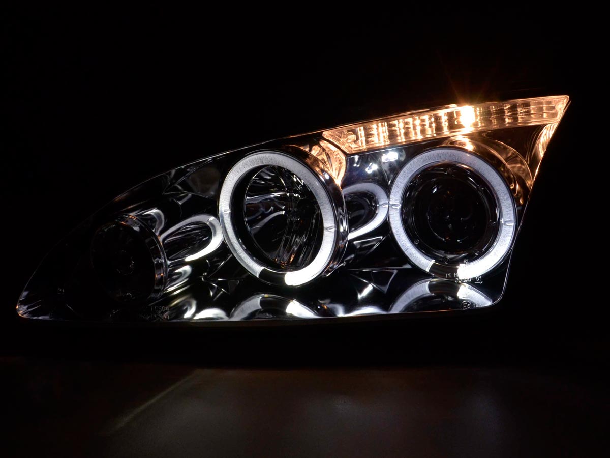 Scheinwerfer Set Angel Eyes Ford Focus 2  05-08 chrom