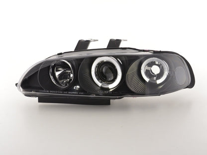 Scheinwerfer Set Honda Civic 4-trg. Bj. 92-95 schwarz