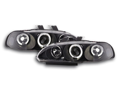 Scheinwerfer Set Honda Civic 4-trg. Bj. 92-95 schwarz
