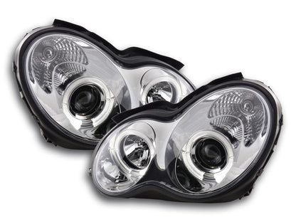 Scheinwerfer Set Mercedes C-Klasse Typ W203  00-07 chrom