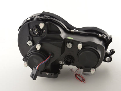 Scheinwerfer Set Angel Eyes Mercedes E-Klasse Typ W210 Bj. 99-01 schwarz