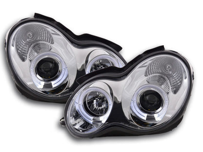 Scheinwerfer Set Mercedes C-Klasse Typ W203 Bj. 00-07 chrom