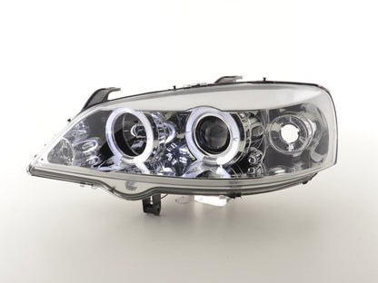 Scheinwerfer Set Opel Astra G Bj. 98-03 chrom
