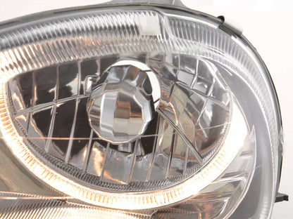 Scheinwerfer Set Angel Eyes Opel Corsa B Bj. 93-00 chrom für Rechtslenker