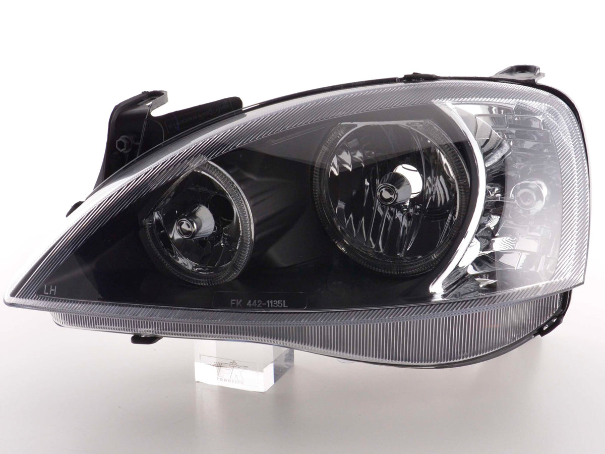 Scheinwerfer Set Angel Eyes Opel Corsa C  01-06 schwarz