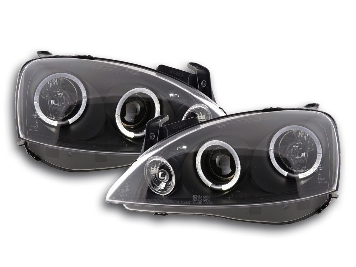 Scheinwerfer Set Opel Corsa C Bj. 01-06 schwarz