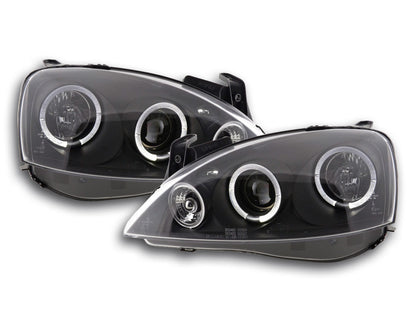 Scheinwerfer Set Opel Corsa C Bj. 01-06 schwarz