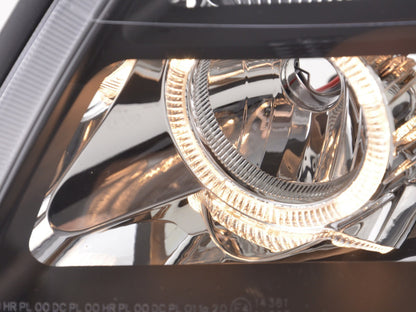 Scheinwerfer Set Angel Eyes Opel Vectra C Bj. 02-04 schwarz