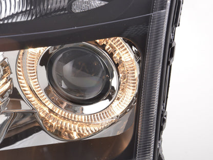 Scheinwerfer Set Angel Eyes Opel Vectra C Bj. 02-04 schwarz