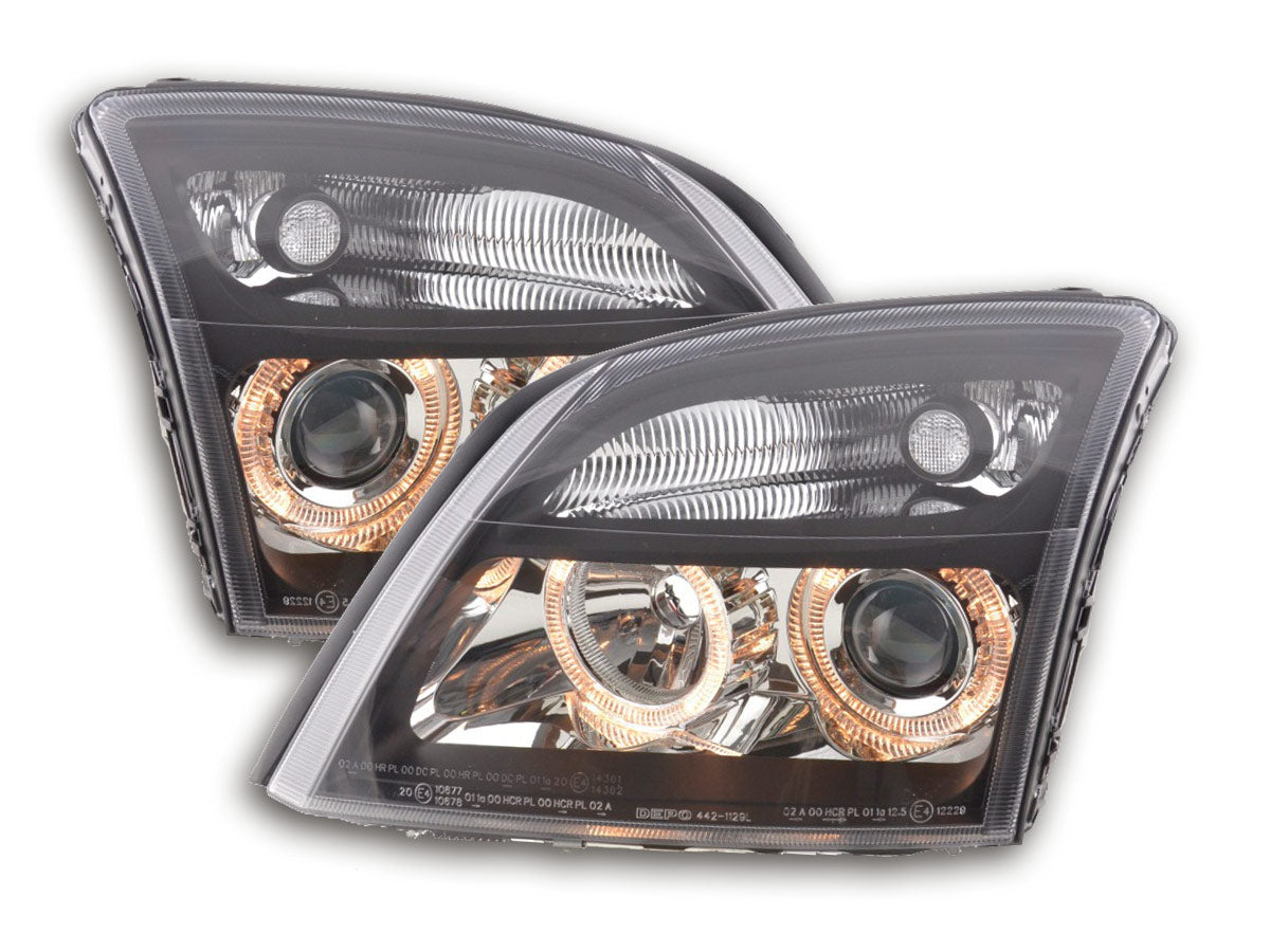 Scheinwerfer Set Angel Eyes Opel Vectra C Bj. 02-04 schwarz