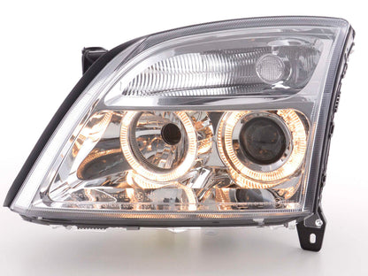Scheinwerfer Set Angel Eyes Opel Vectra C Bj. 02-04 chrom
