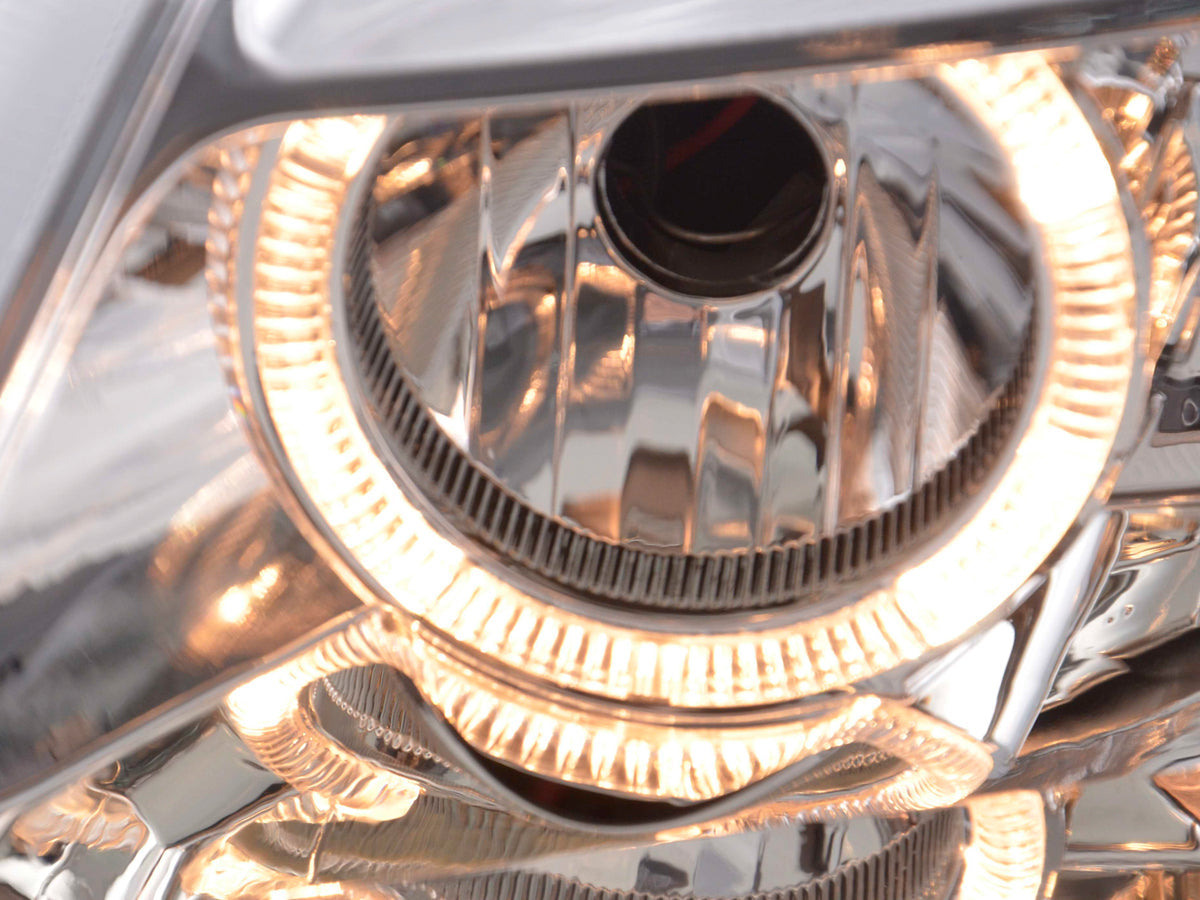 Scheinwerfer Set Angel Eyes Opel Vectra C Bj. 02-04 chrom