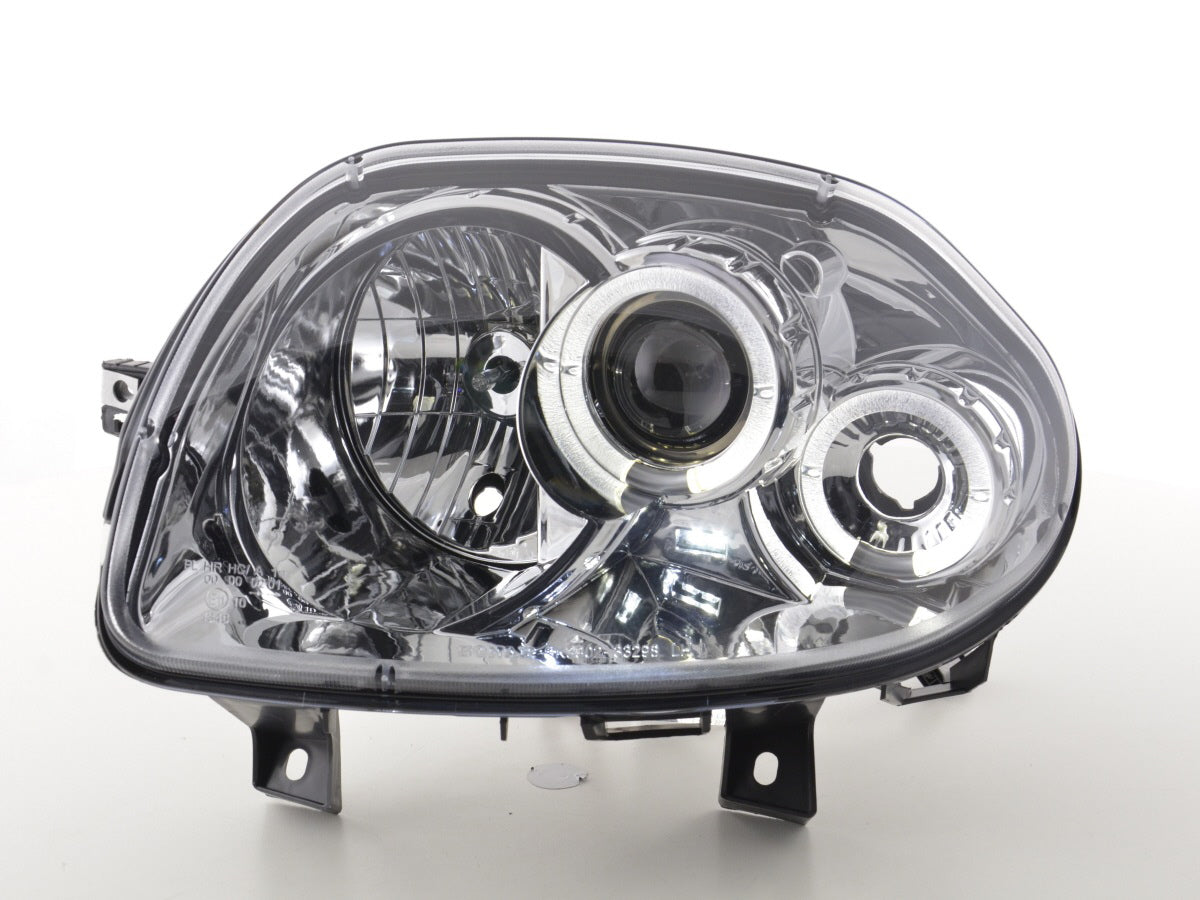 Scheinwerfer Set Renault Clio Typ B Bj. 98-01 chrom