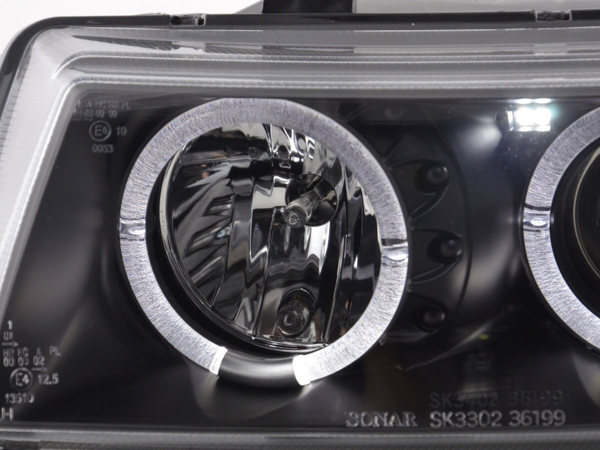 Scheinwerfer Set Seat Leon/Toledo Typ 1M Bj. 97-05 schwarz