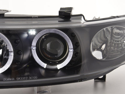 Scheinwerfer Set Seat Leon/Toledo Typ 1M Bj. 97-05 schwarz