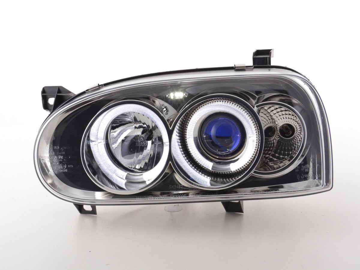 Scheinwerfer Set VW Golf 3 Typ 1HXO 1 EXO Bj. 91-97 chrom