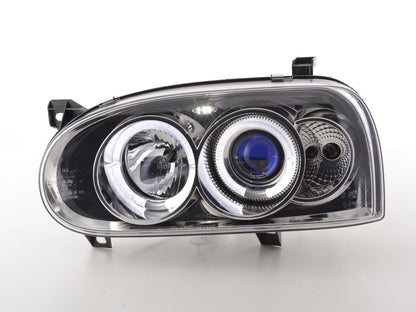 Scheinwerfer Set VW Golf 3 Typ 1HXO 1 EXO Bj. 91-97 chrom