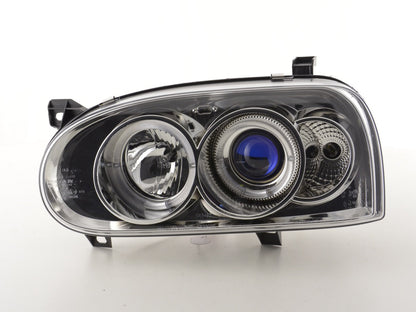 Scheinwerfer Set VW Golf 3 Typ 1HXO 1 EXO Bj. 91-97 chrom