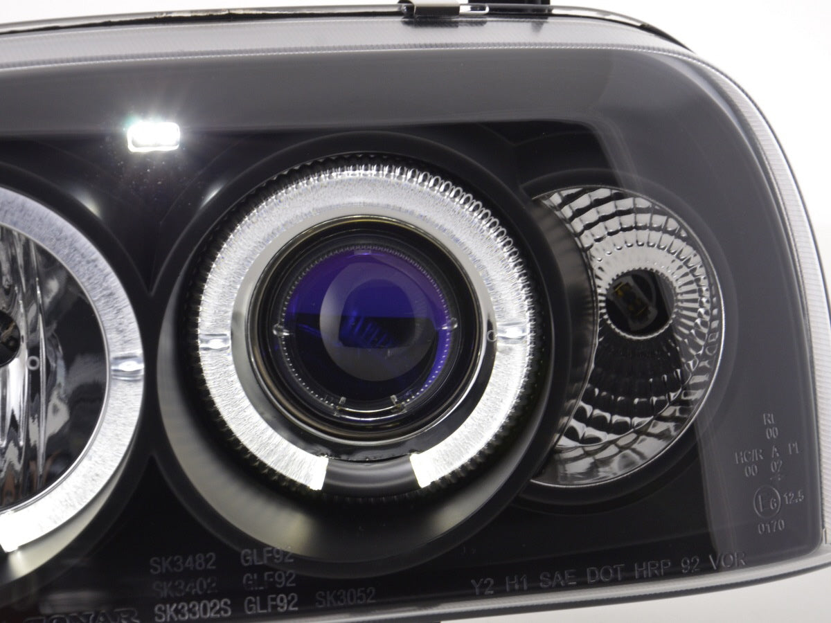 Scheinwerfer Set VW Golf 3 Typ 1HXO 1 EXO Bj. 91-97 schwarz