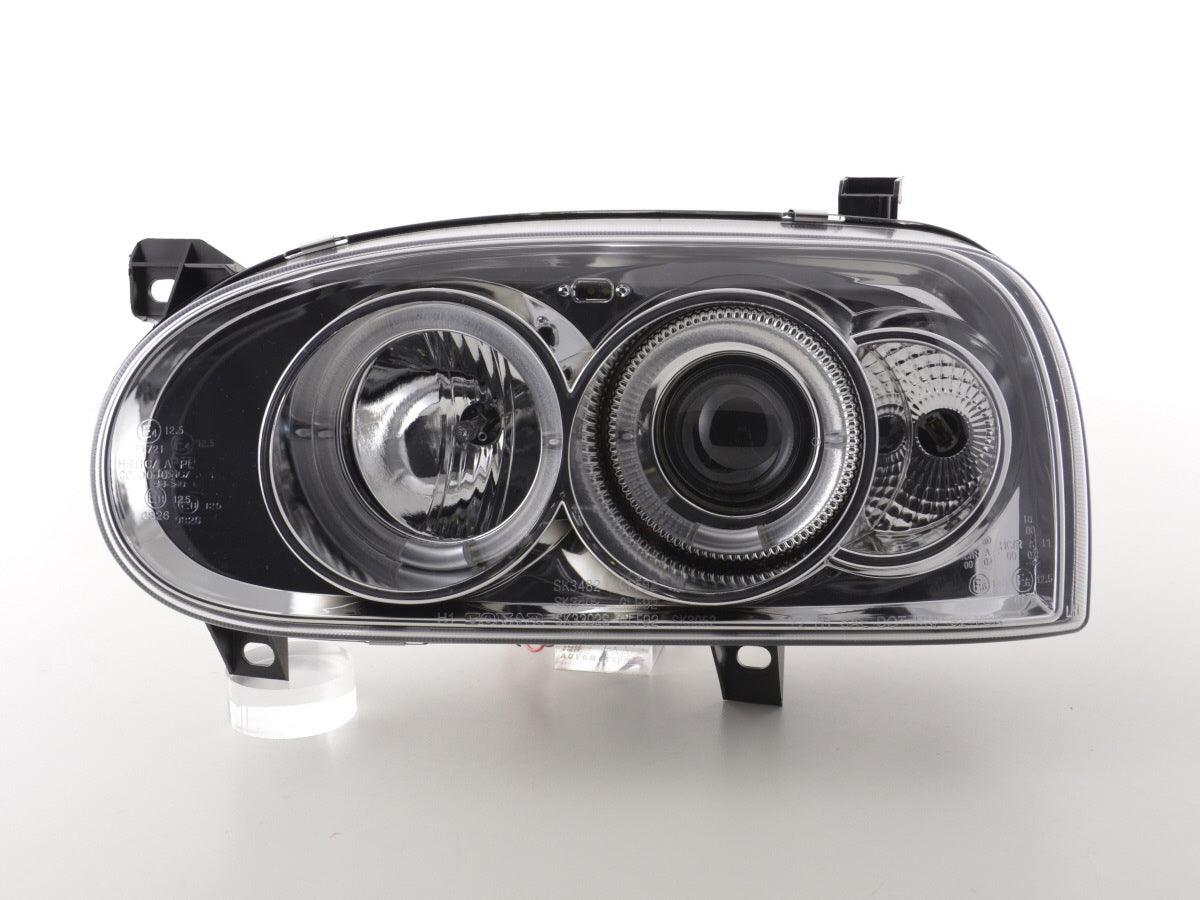Scheinwerfer Set VW Golf 3 Typ 1HXO 1 EXO  91-97 chrom