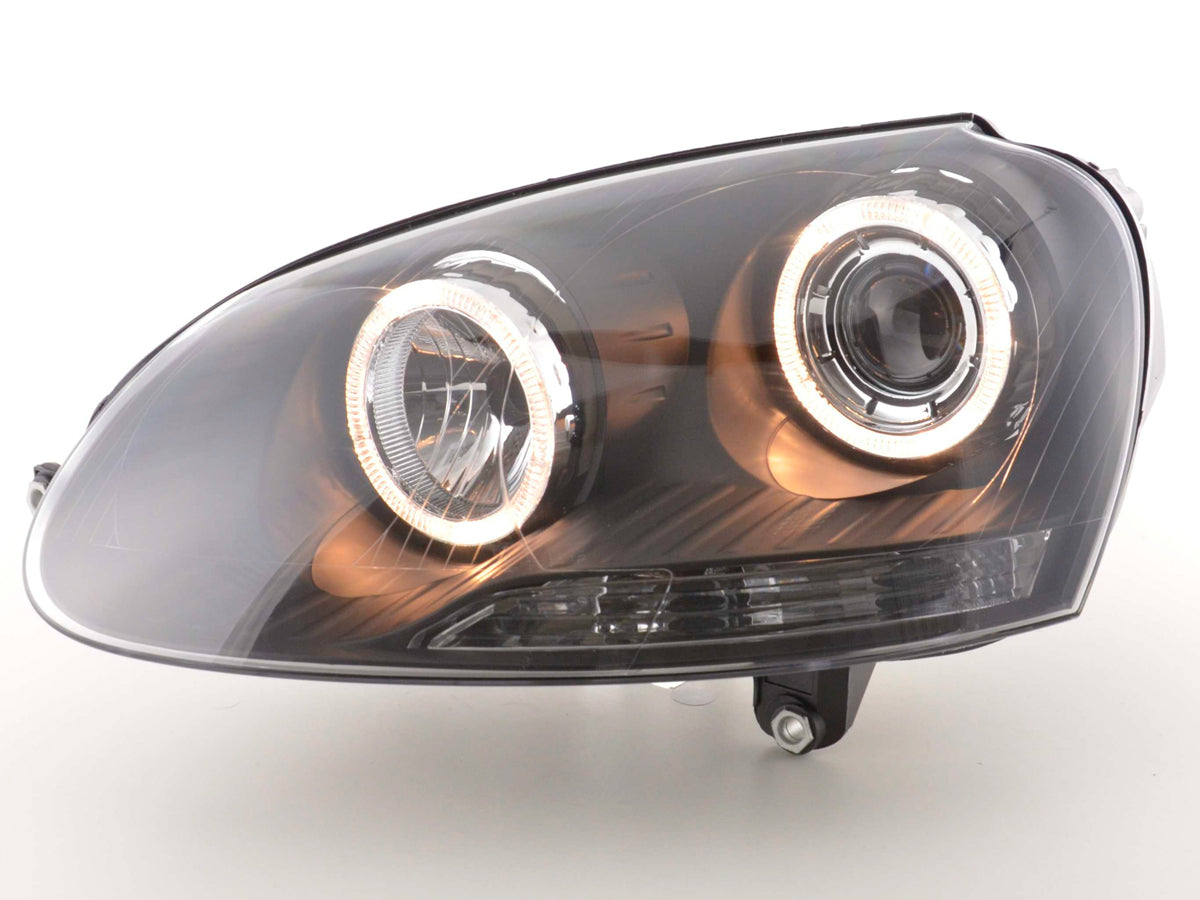 Scheinwerfer Set Angel Eyes VW Golf 5 Typ 1K  03-08 schwarz