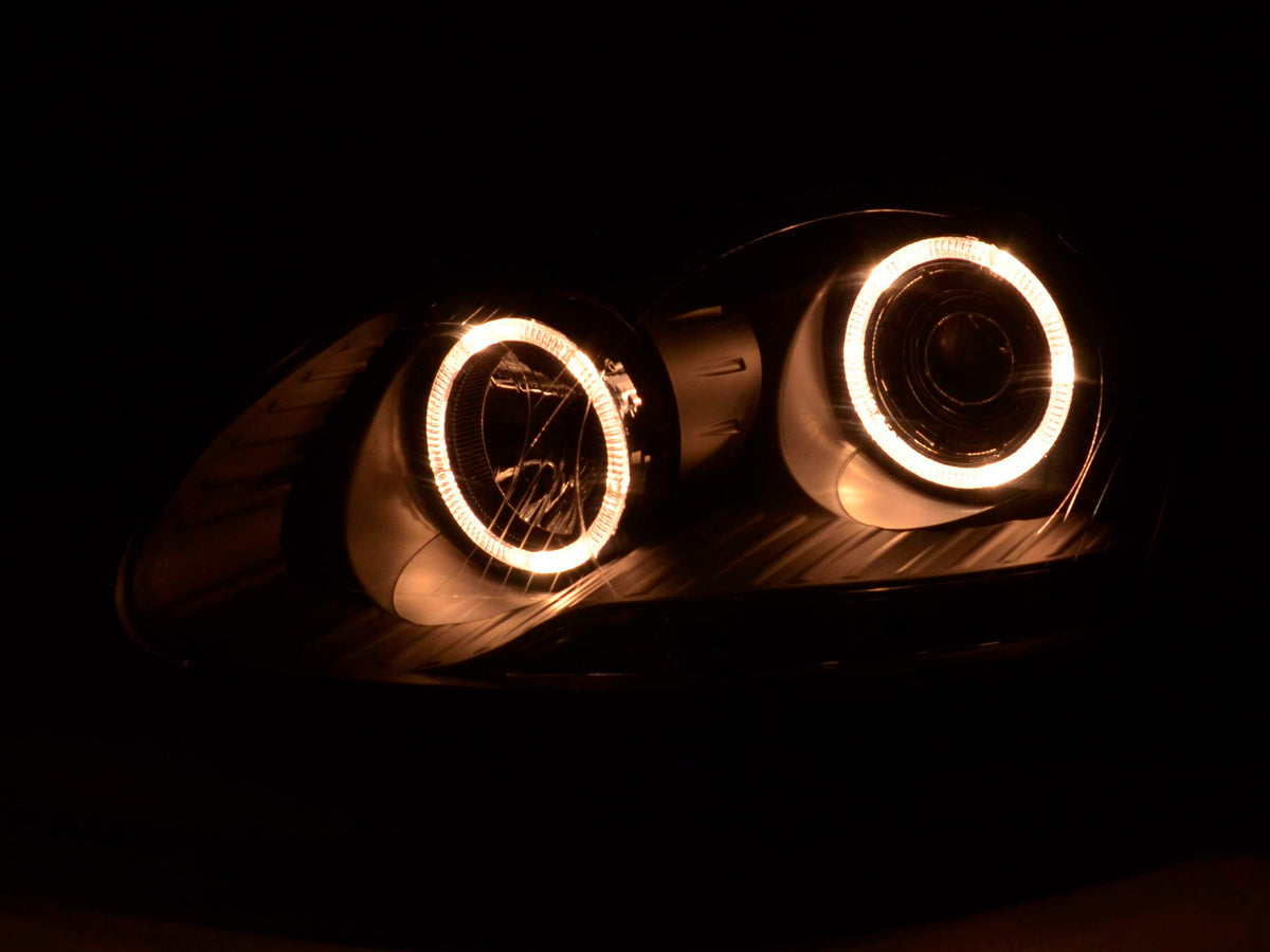 Scheinwerfer Set Angel Eyes VW Golf 5 Typ 1K  03-08 schwarz