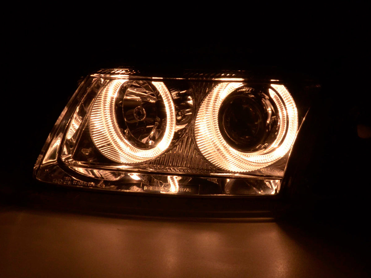Scheinwerfer Set Angel Eyes VW Passat Typ 3B  97-00 chrom