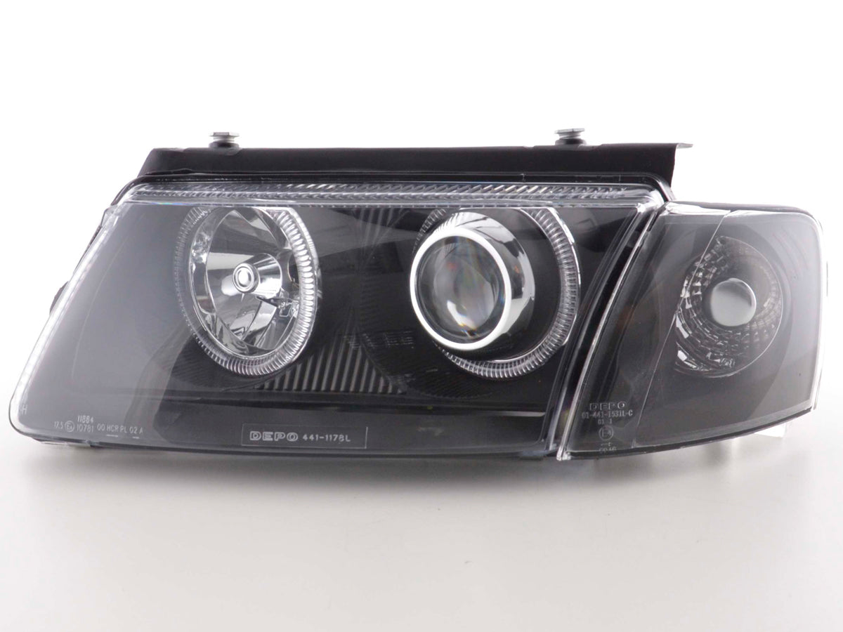 Scheinwerfer Set Angel Eyes VW Passat Typ 3B  97-00 schwarz