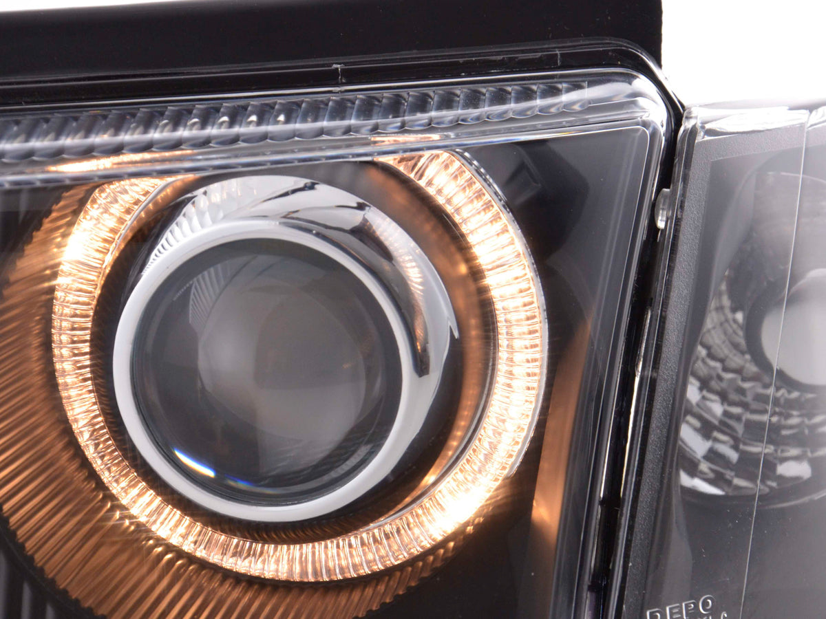 Scheinwerfer Set Angel Eyes VW Passat Typ 3B  97-00 schwarz