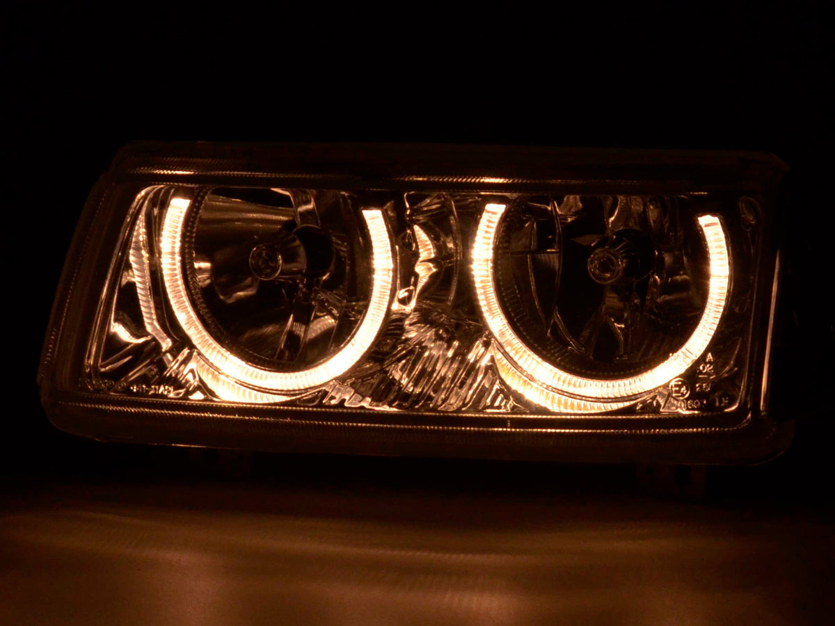 Scheinwerfer Set Angel Eyes VW Passat 35i chrom