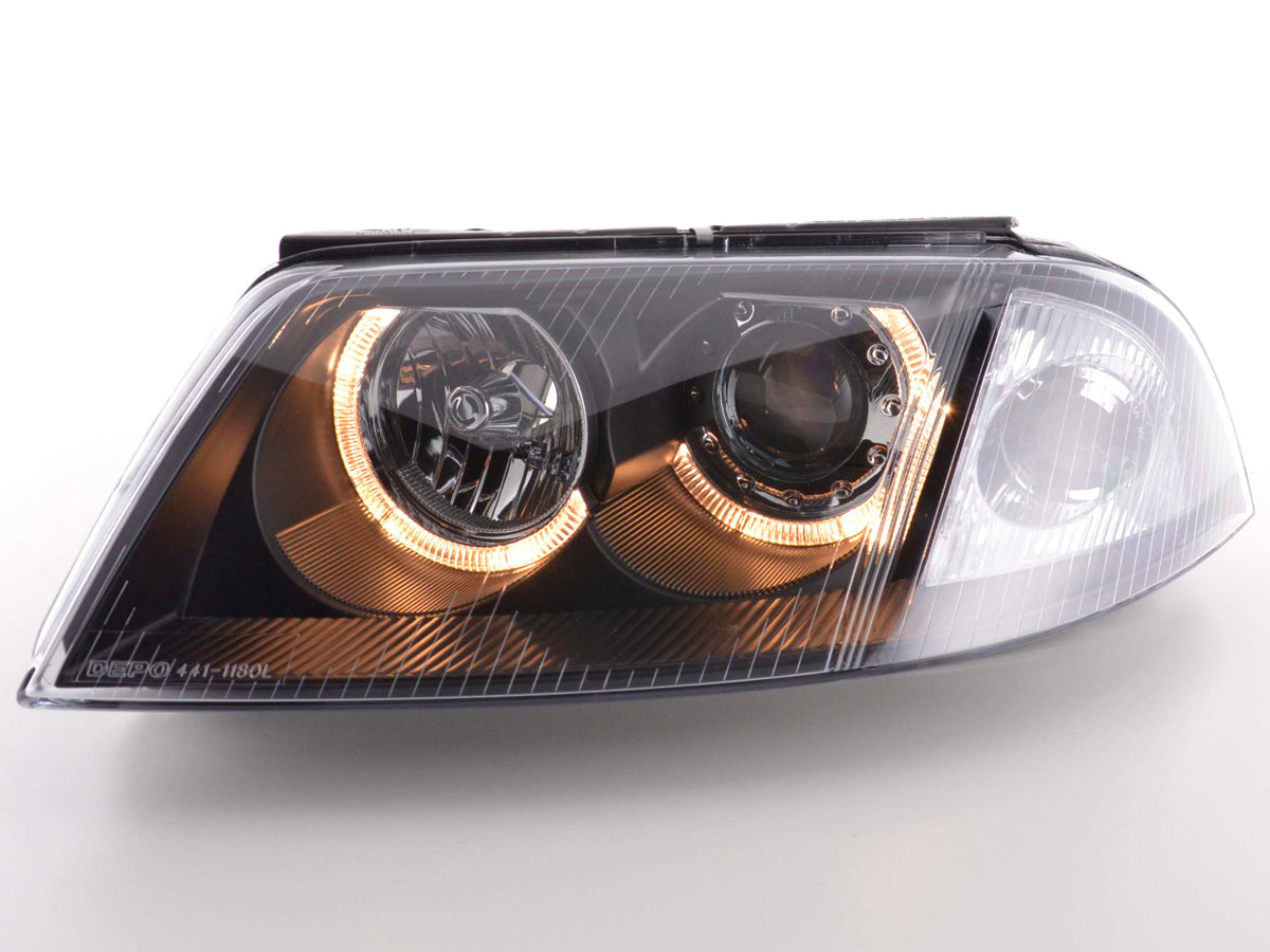 Scheinwerfer Set Angel Eyes VW Passat Typ 3BG  00-05 schwarz