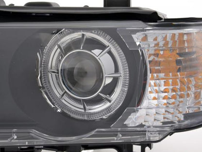 Scheinwerfer Set Angel Eyes BMW X5 E53 schwarz
