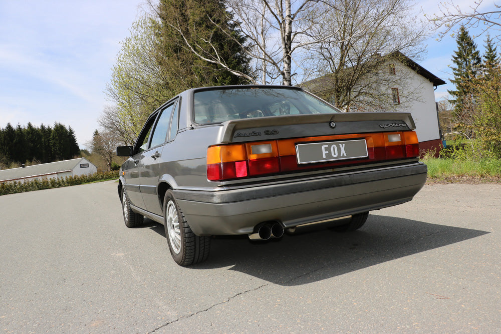 Audi 80/90 Typ 85 quattro Facelift Endschalldämpfer - 2x76 Typ 10