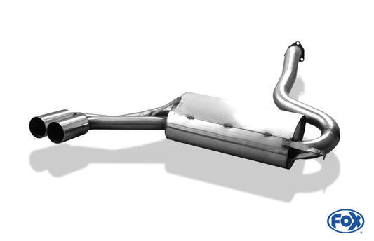 Audi 80/90 Typ 85 quattro Facelift Endschalldämpfer - 2x76 Typ 10