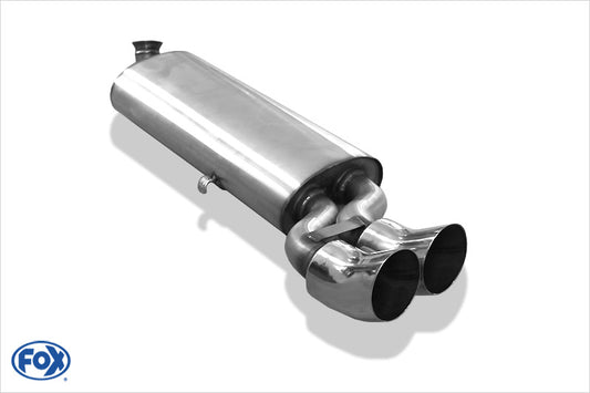 Audi 80/90 Typ 81 Endschalldämpfer auf Serie - 2x76 Typ 18