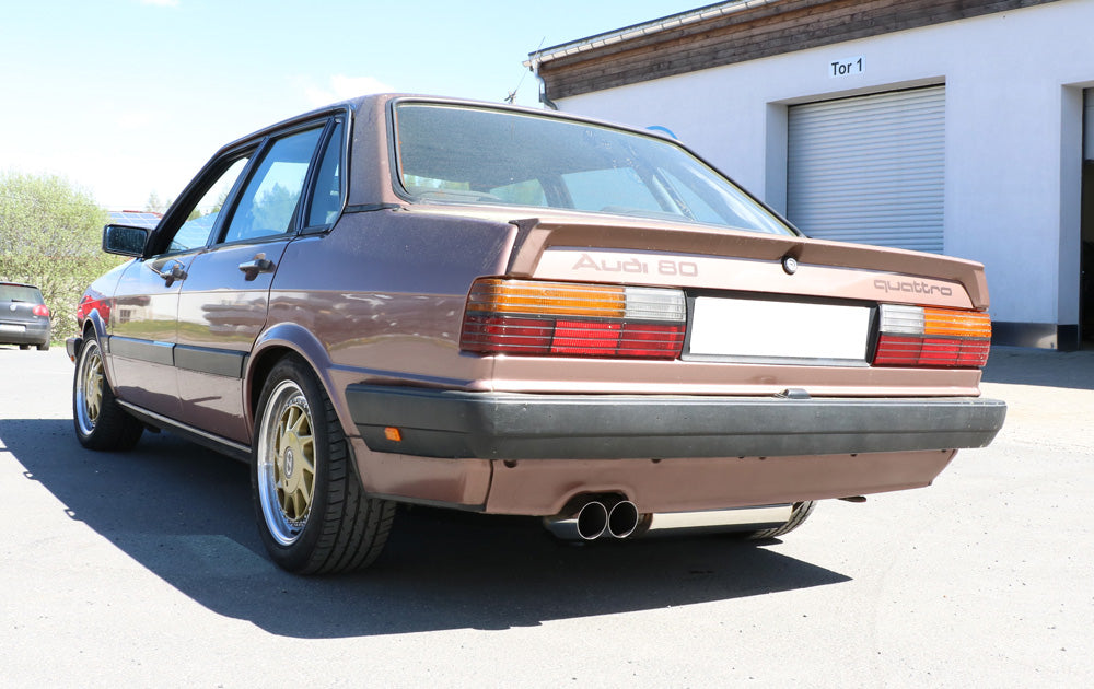 Audi 80/90 Typ 85 quattro Vorfacelift Endschalldämpfer - 2x76 Typ 14
