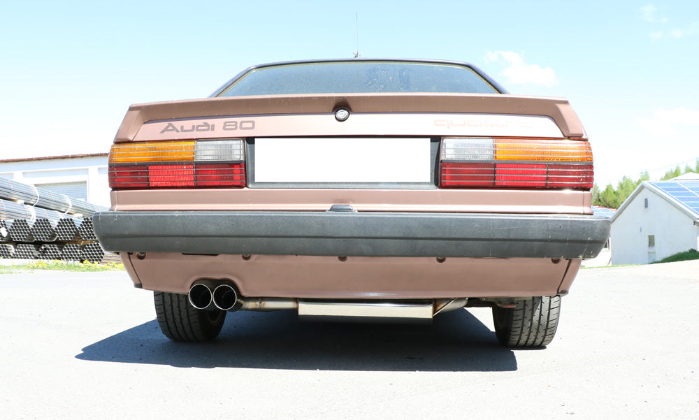 Audi 80/90 Typ 85 quattro Vorfacelift Endschalldämpfer - 2x76 Typ 14