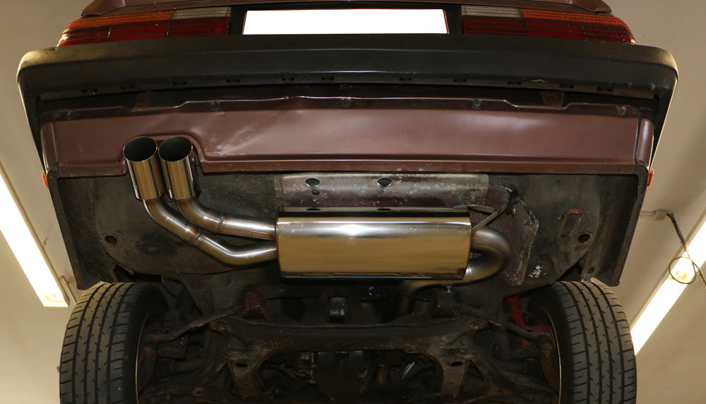 Audi 80/90 Typ 85 quattro Vorfacelift Endschalldämpfer - 2x76 Typ 14