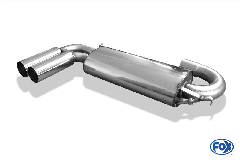 Audi 80/90 Typ 89 quattro Endschalldämpfer quer - 2x76 Typ 10