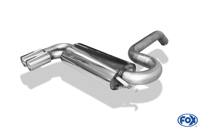 Audi S2 Typ 89 quattro Endschalldämpfer Ø70mm - 2x76 Typ 13