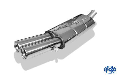 Audi 80/90 - Typ 89, B3 Limousine/ Coupe/ 80 B4 - Cabrio Endschalldämpfer - 2x76 Typ 13