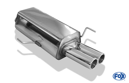 Audi 80 Typ B4 Limousine & Avant Endschalldämpfer Ø63,5mm - 2x76 Typ 12