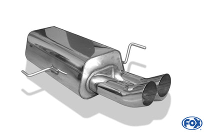 Audi 80 Typ B4 Limousine & Avant Endschalldämpfer Ø63,5mm - 2x76 Typ 18