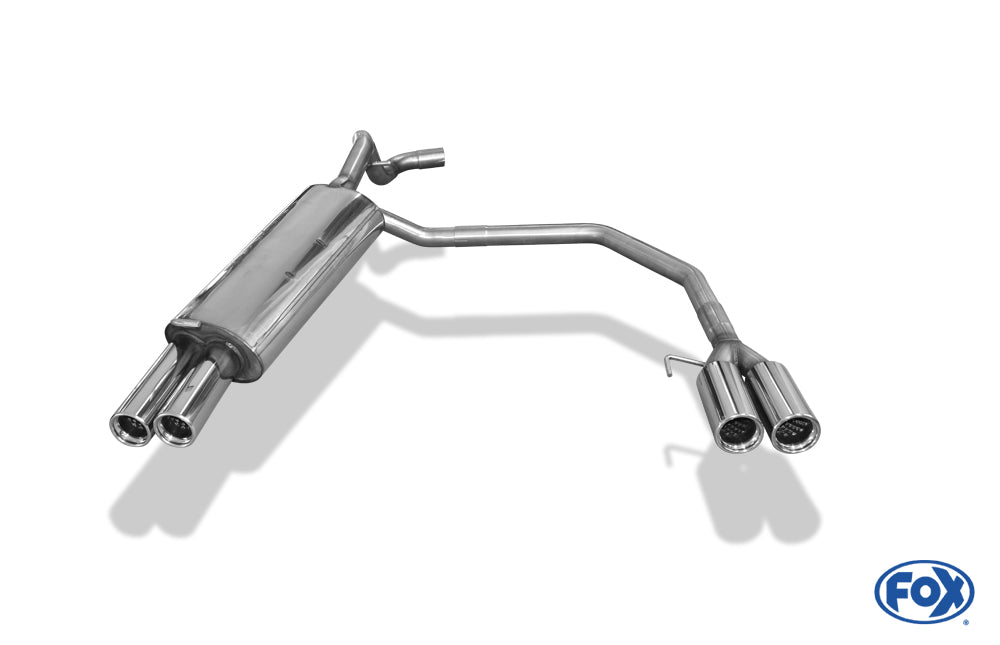 VW Beetle Typ 1C/ 9C Endschalldämpfer Ausgang rechts/links - 2x76 Typ 13 rechts/links