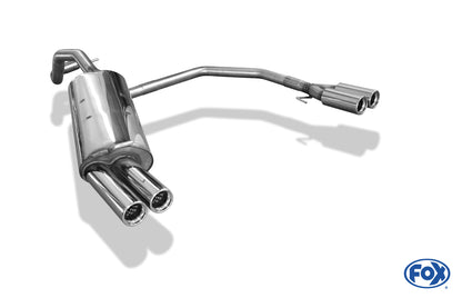 Audi A3 Typ 8L Endschalldämpfer Ausgang rechts/links  - 2x76 Typ 13 rechts/links